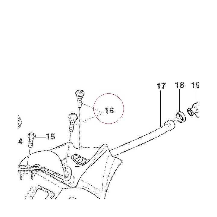Screw, special 77210171A