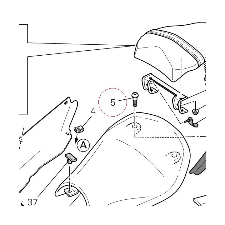 Screw tcei M5 77210841A