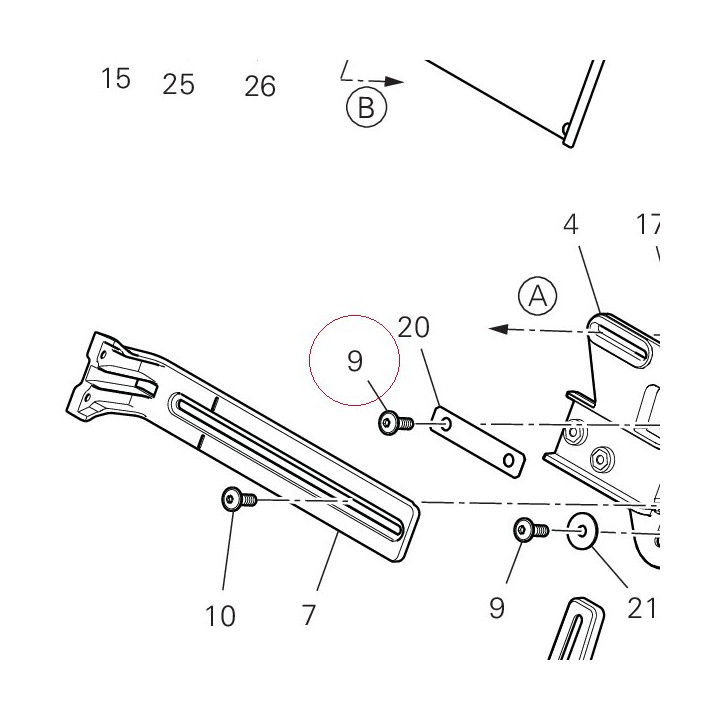 Screw tbeif M6X18 77211031A