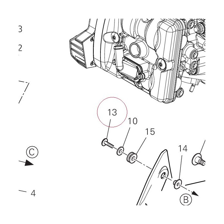 Screw tceif M5X20 77211281A
