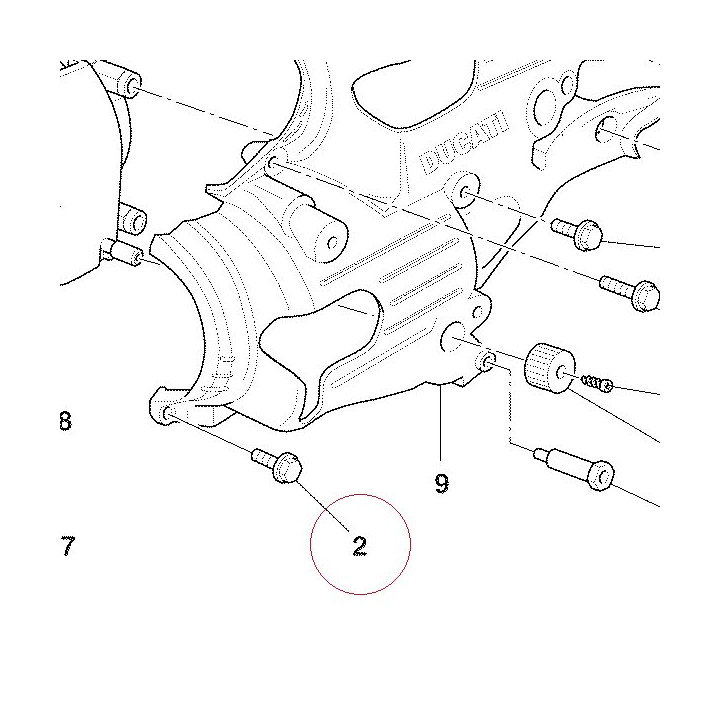 Screw tef M6X20 77250311AB