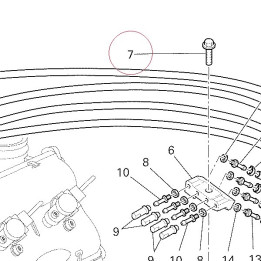 Screw tef M6X25 77250331A