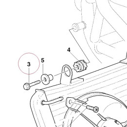 Screw tef M6X25 77250331AB