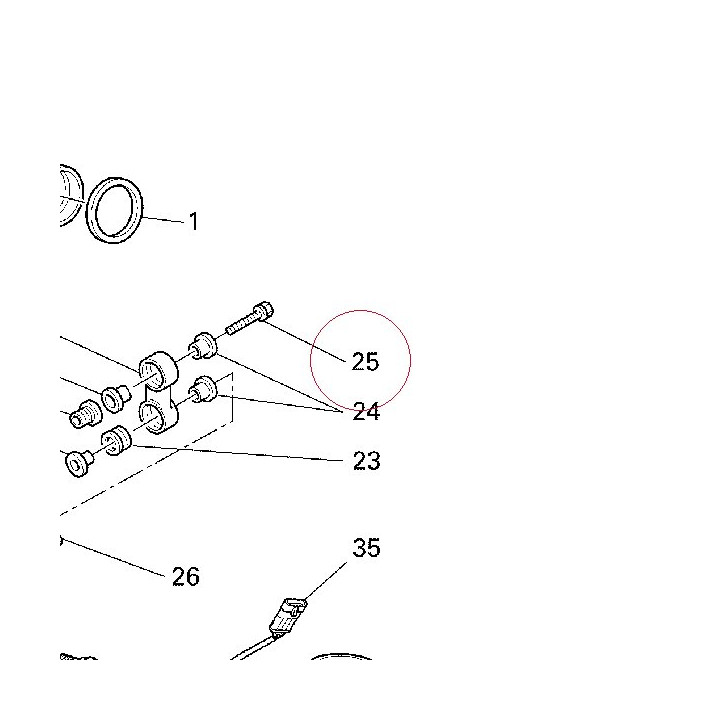 Screw tef M6X30 77250381A