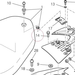 Screw tef M8X25 77251328B