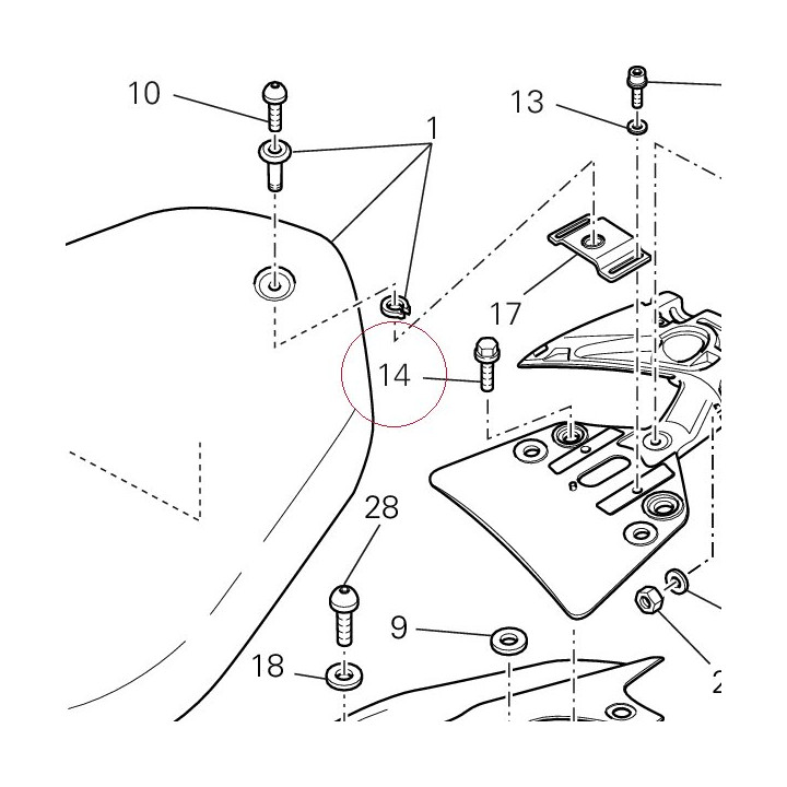 Screw tef M8X25 77251328B