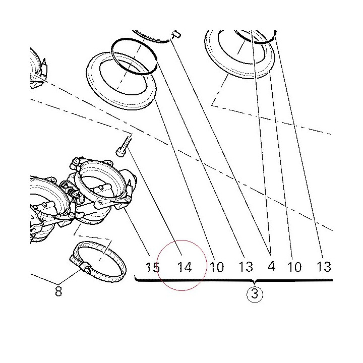 Screw tc M5X14 77340451A
