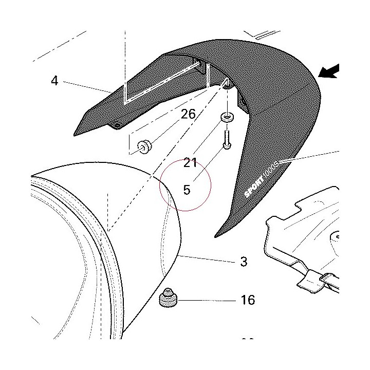 Screw tbei M6X14 77510083A