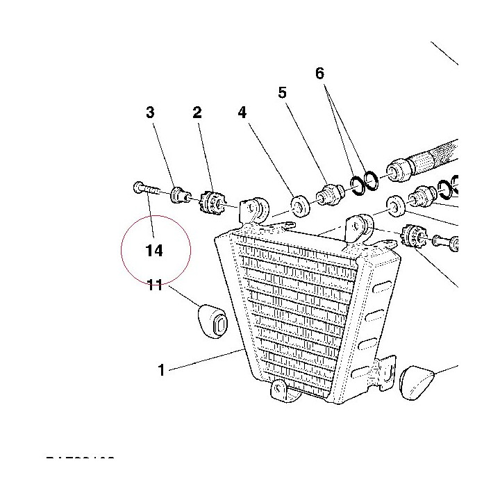 Screw tbei M6X25 77510221A