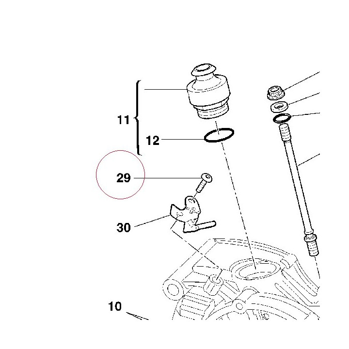 Screw tbei M8X10 77510622A