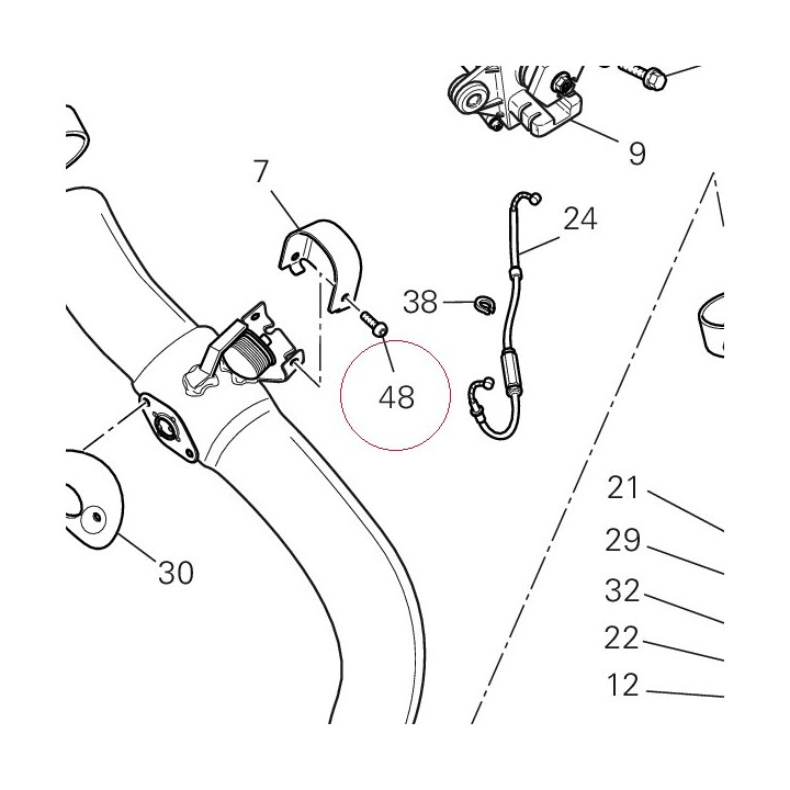 Screw tbei M6X8 77550241A