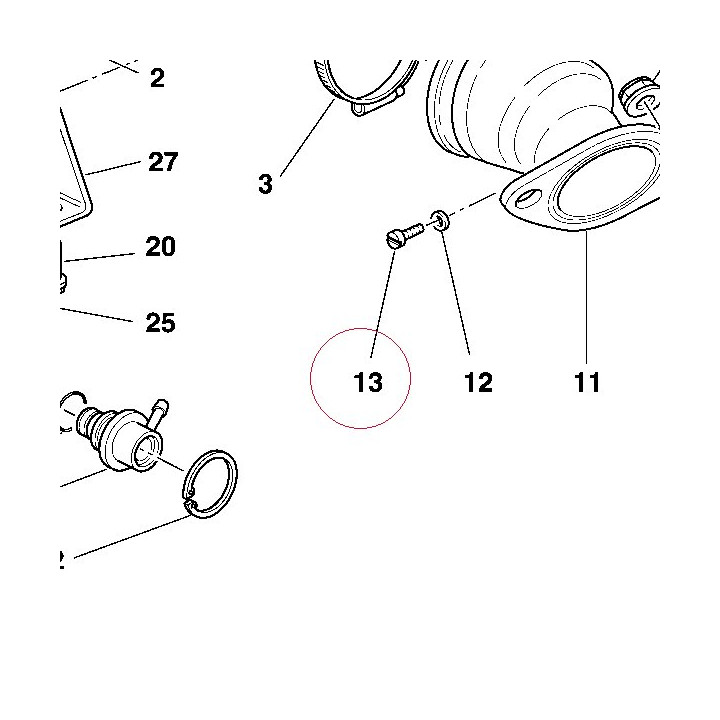 Screw tc M5X8 77650322A