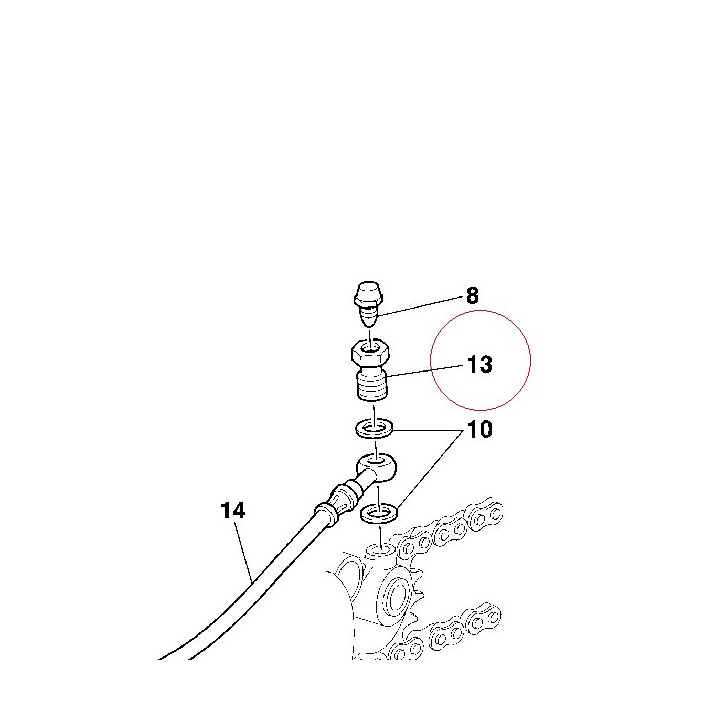 Bolt, brake hose 77910821AC