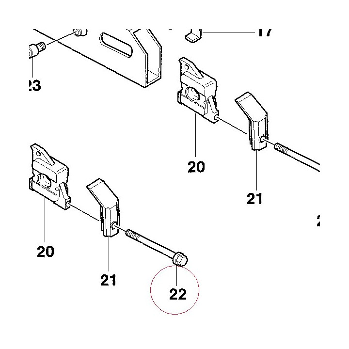 Screw M8X90 77911101A