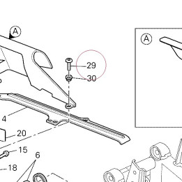 Screw tbei M6X20 77911191B