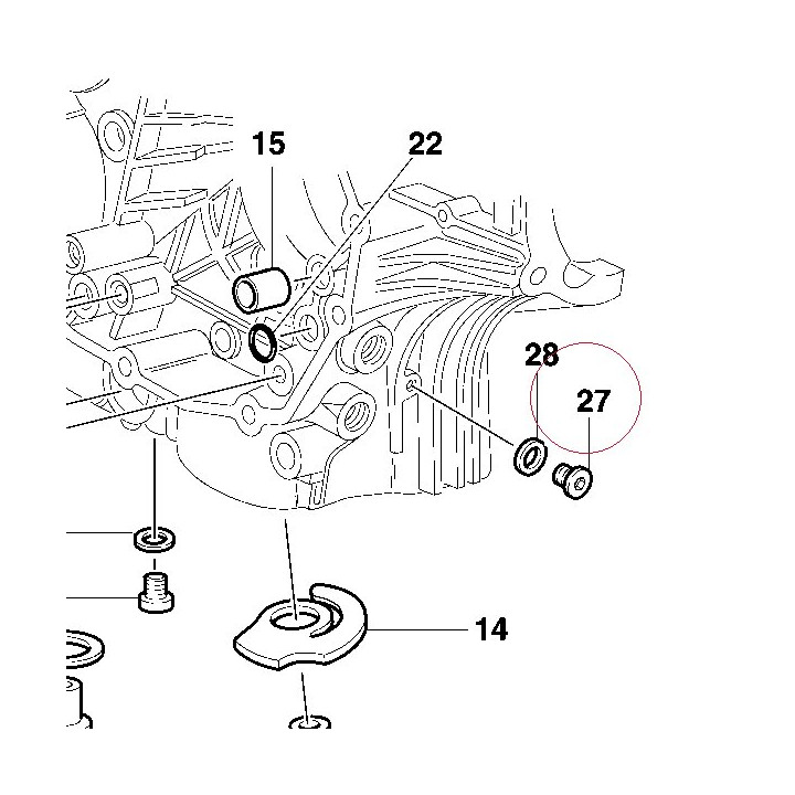 Threaded plug 77911621A