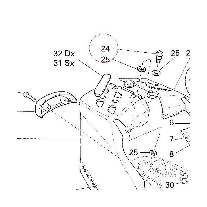 Screw tceif M6 77912922A