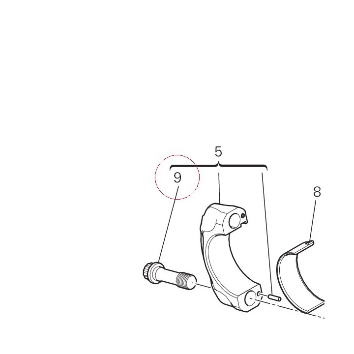 Bolt, connecting rod 77914043B