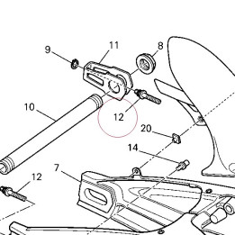 Bolt, chain adjuster 77915451A