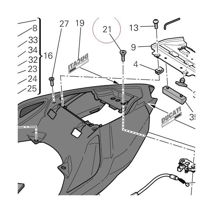 Screw, special tcpei M6 77916131A