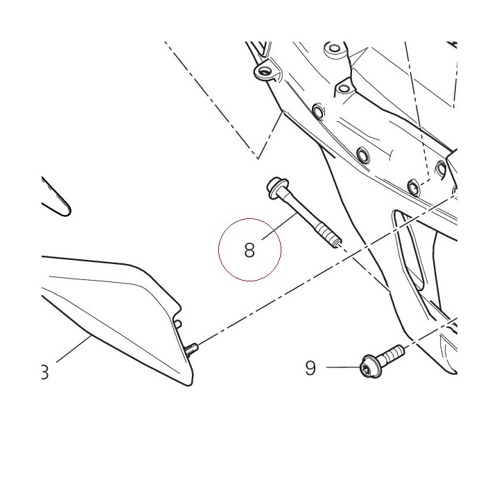 Special screw bottom 77916773AA