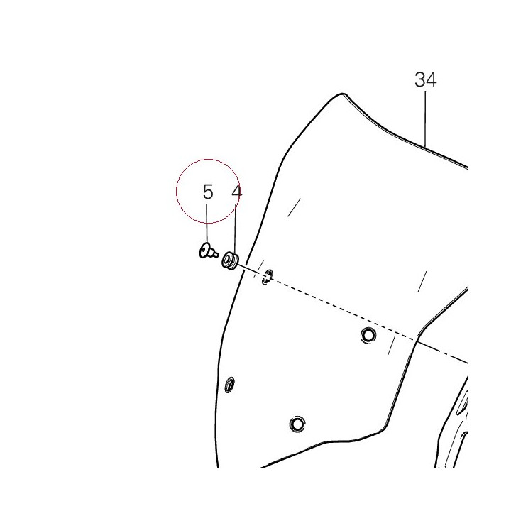 Screw, special 77917622AA