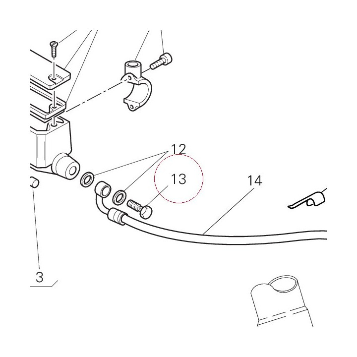 Bolt, brake hose 78140011A
