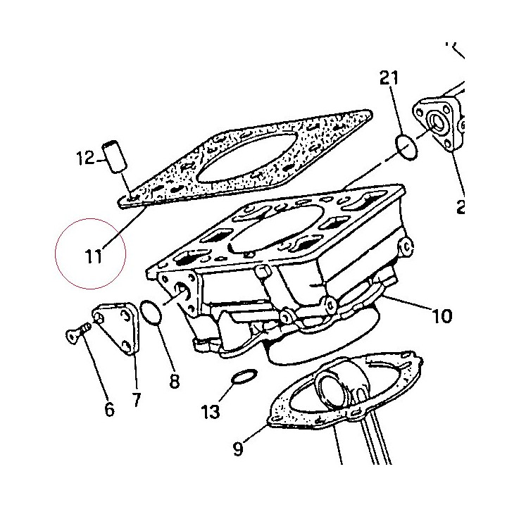 Gasket cylinder head 78610021A