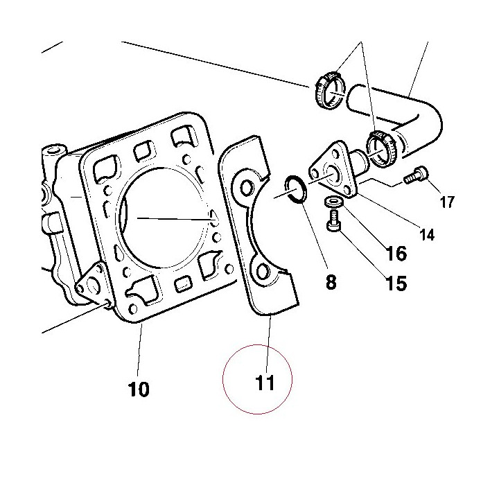Gasket cylinder head 78610055A