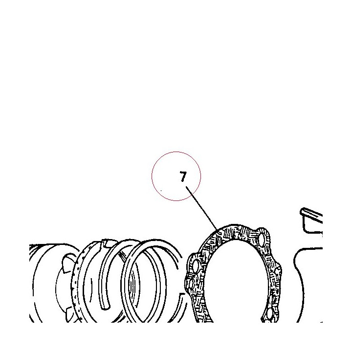 Horizontal cylinder-crankcase gasket 78610081A