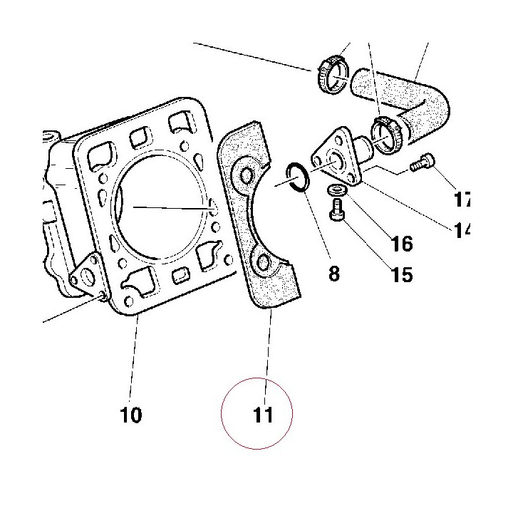 Head-cylinder gasket 78610301A
