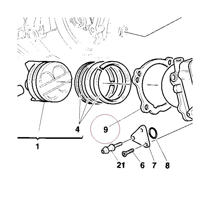 Gasket, cylinder 78610411D