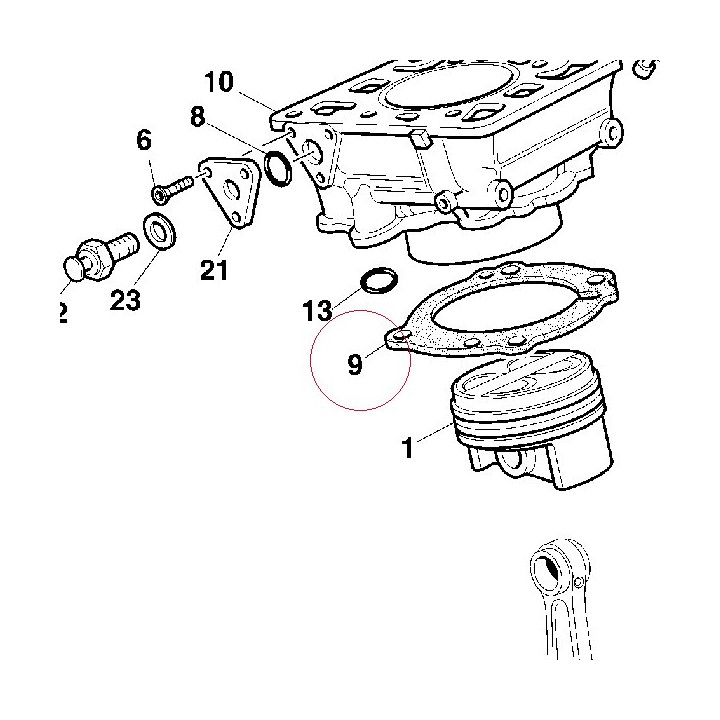 Gasket, cylinder 78610461A