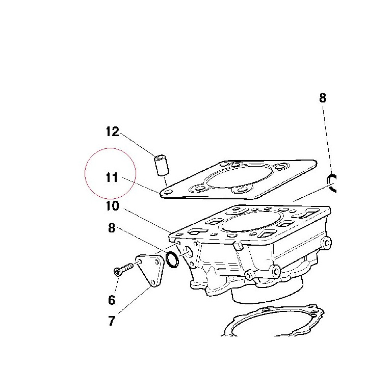 Gasket, cylinder head 78610484A