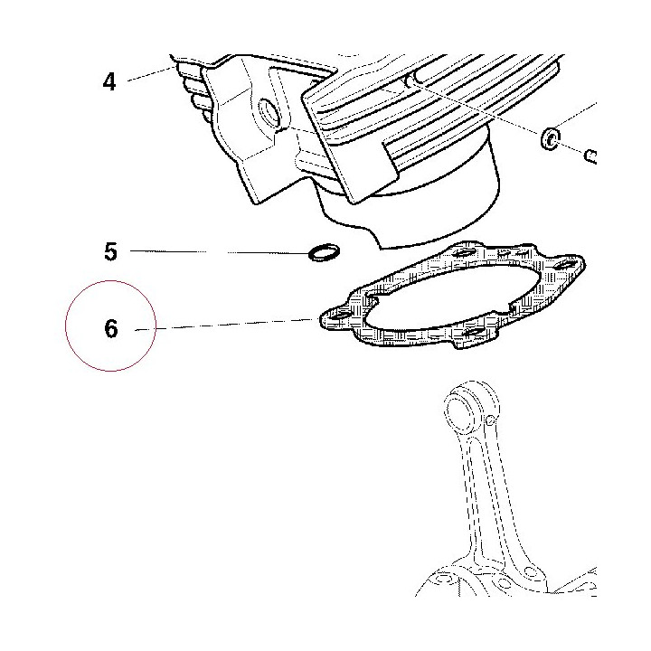 Gasket, cylinder 78610491A