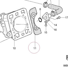 Gasket, cylinder head 78610532A