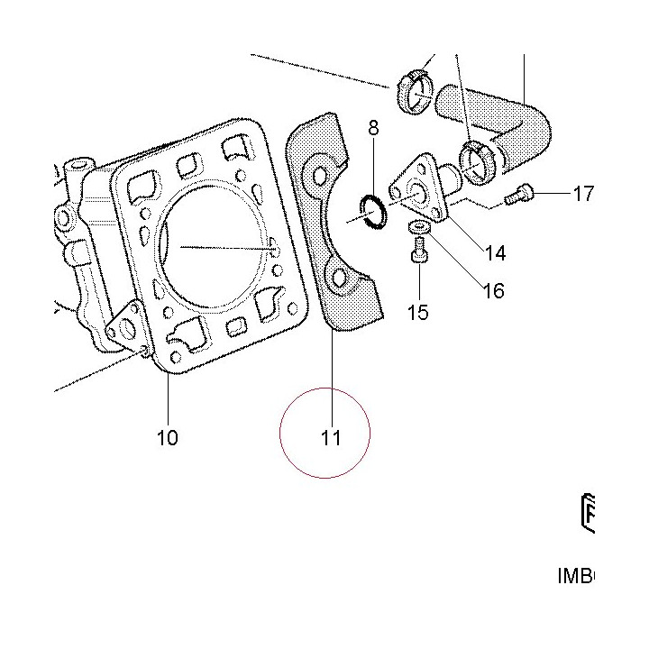 Gasket, cylinder head 78610532A