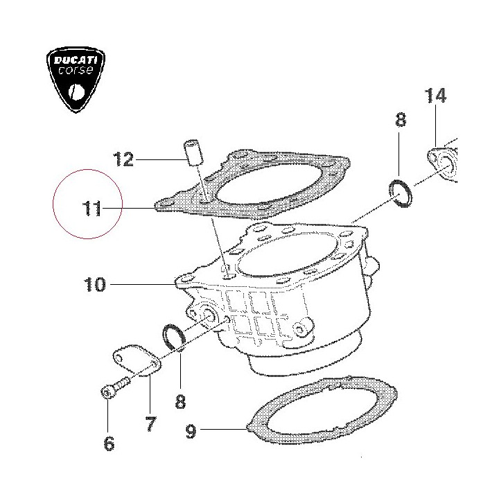 Gasket, cylinder head 78610551B
