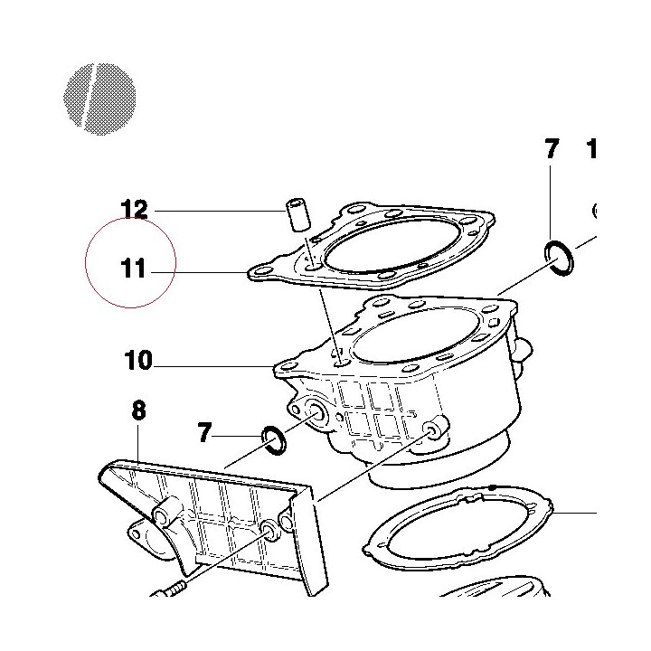 Gasket, cylinder head 78610552A