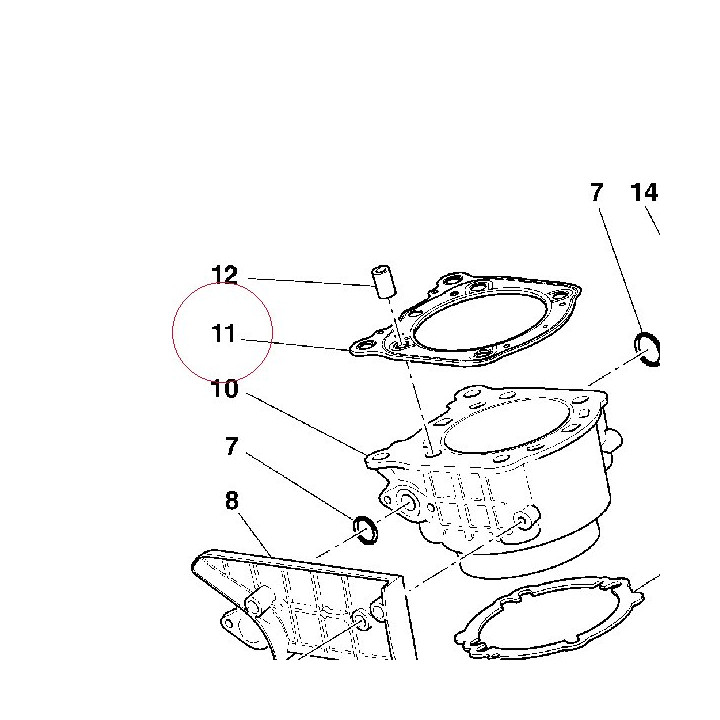 Gasket, cylinder head 78610553A