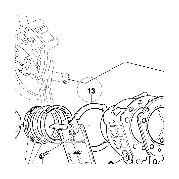 Gasket, cylnder base 0.4 mm 78610561A
