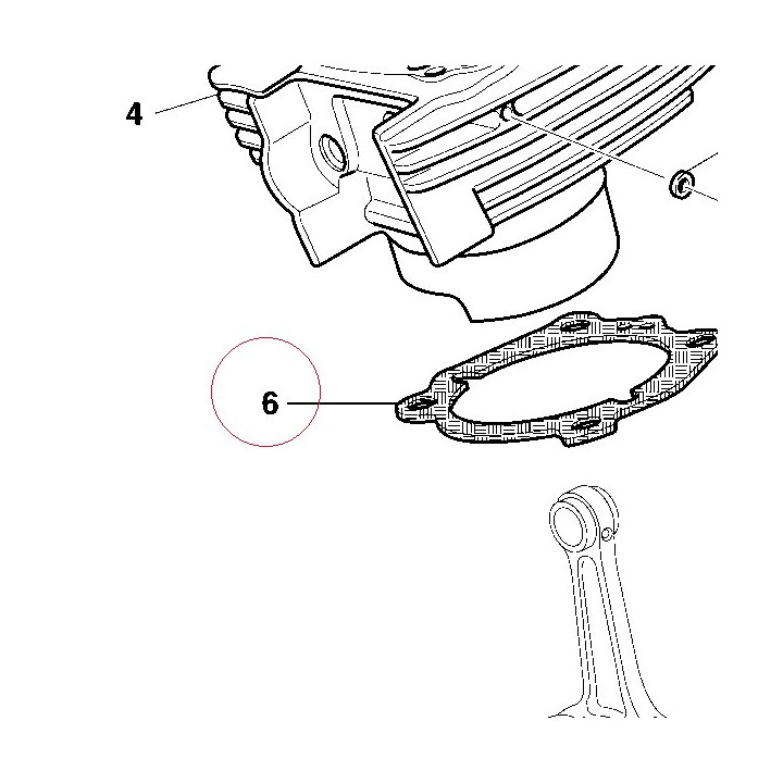 Gasket, cylinder 78610611A