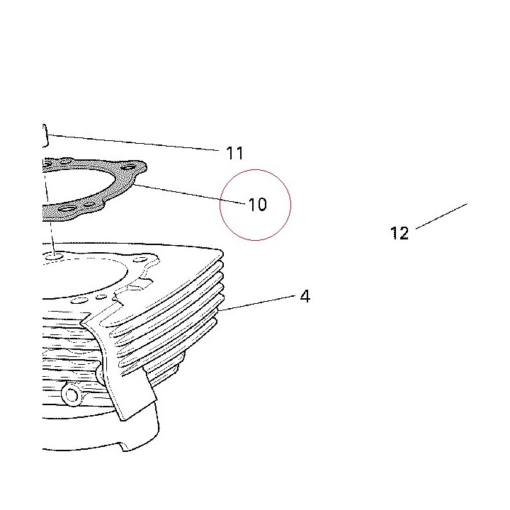 Gasket, cylinder head 78610641A