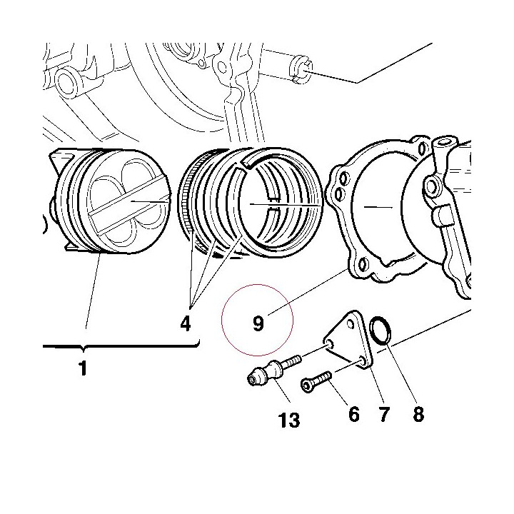 Gasket, cylnder base 0.4 mm 78610681A