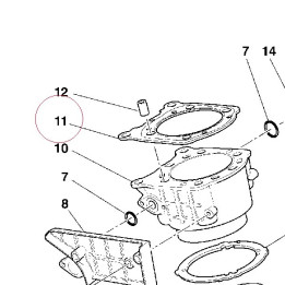 Gasket, cylinder head 78610701A