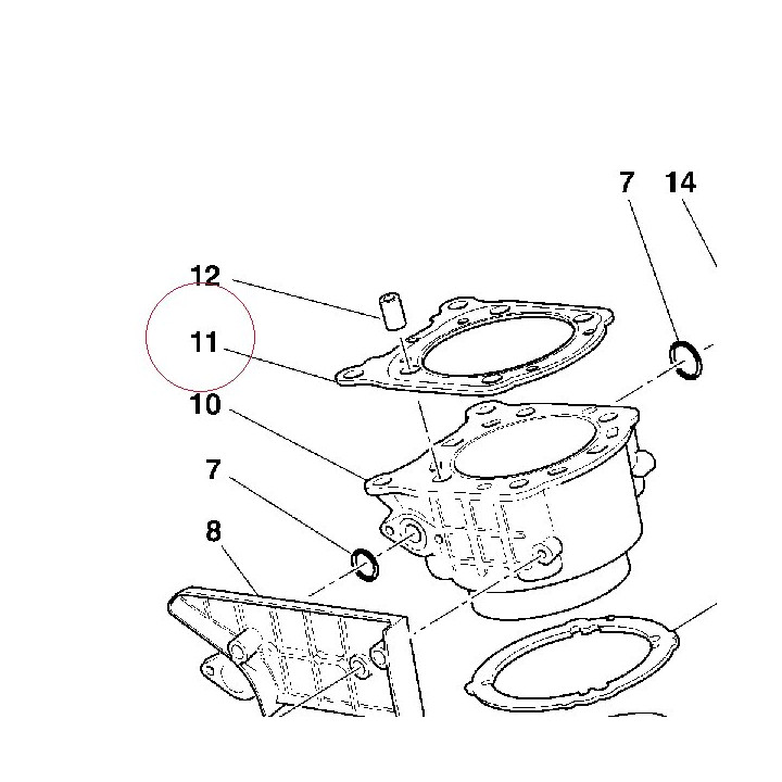 Gasket, cylinder head 78610701A