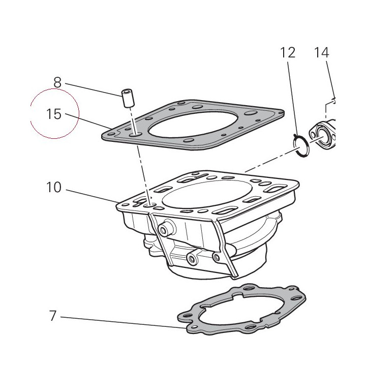 Gasket, cylinder head 78610731A