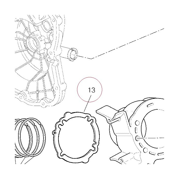 Gasket, cylinder 78610941A