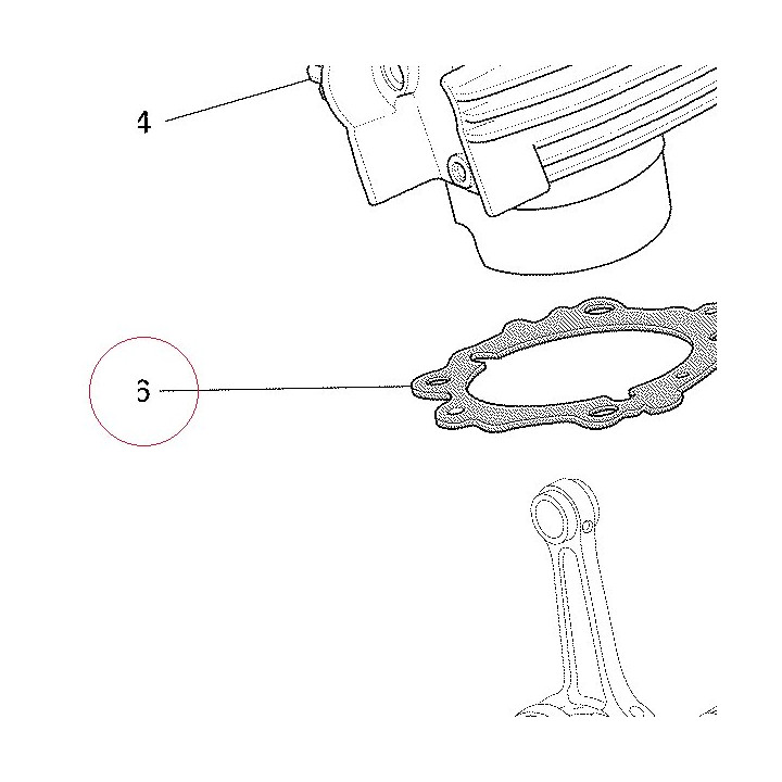 Gasket, cylinder 78610951A