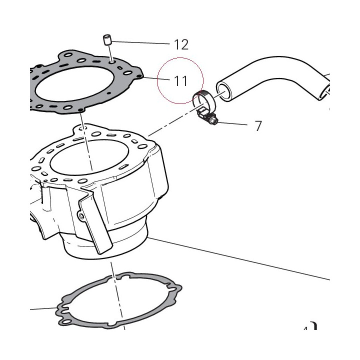 Gasket, cylinder head 78610961A